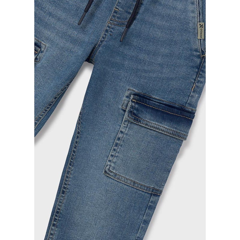 Παντελονι denim jogger cargo