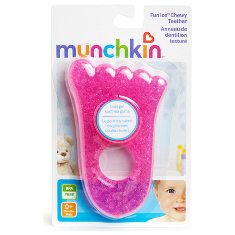 Μασητικό Ψυγείου ροζ Fun Ice foot Chewy Teether