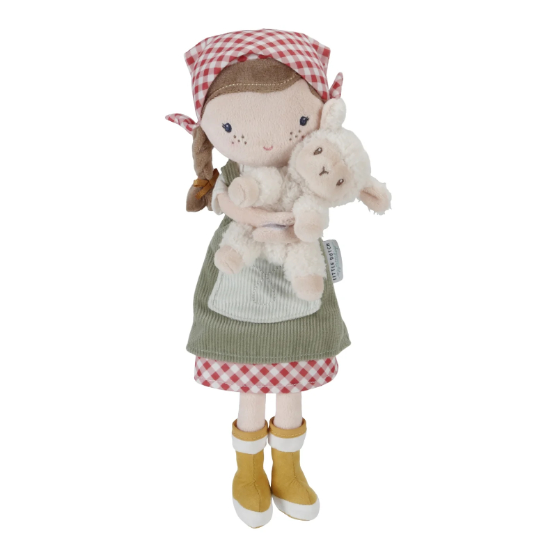 Κούκλα αγρότισσα με προβατάκι Rosa (35 εκ.)